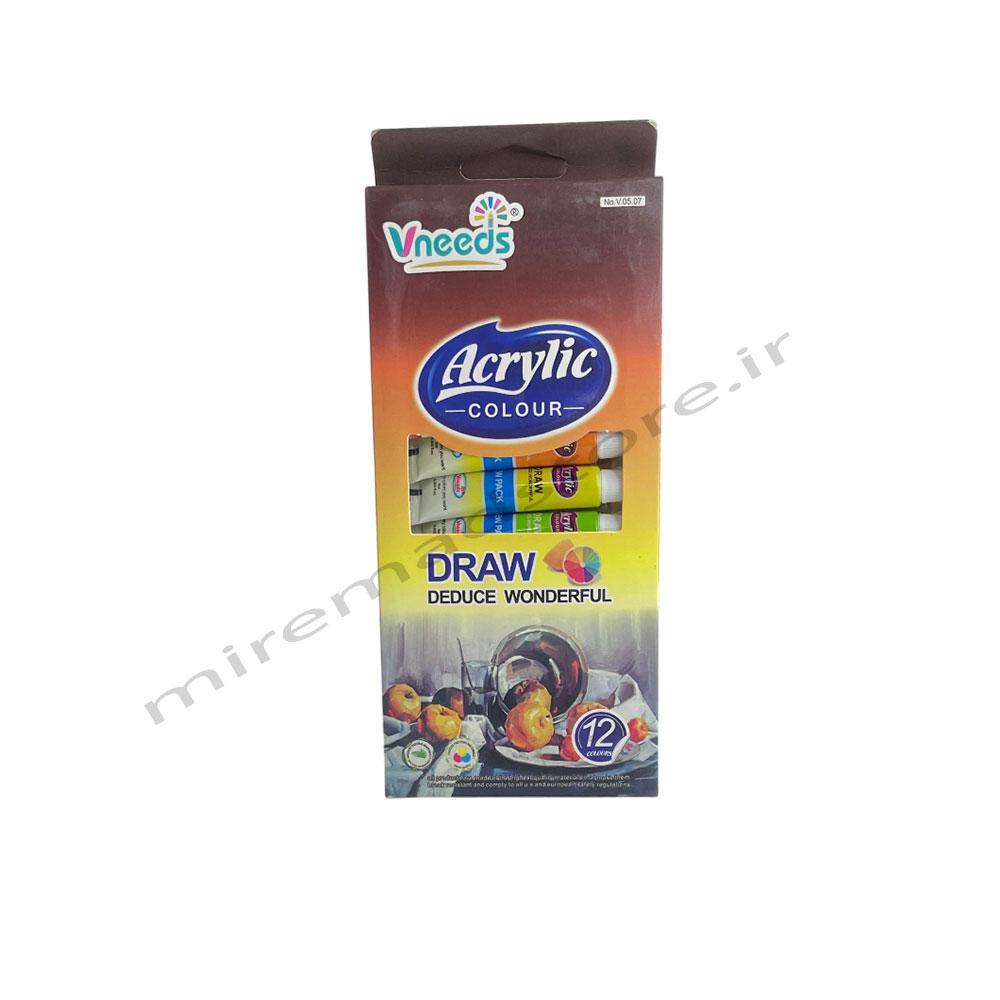 رنگ آکرلیک ونیدز ست ۱۲رنگ veneeds 9mil
