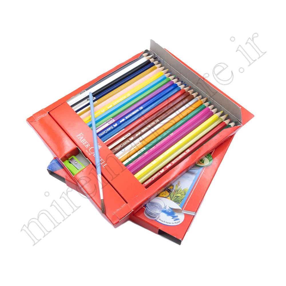 مدادرنگی 48 رنگ مقوایی فابرکاستل آبرنگی FABER CASTELL