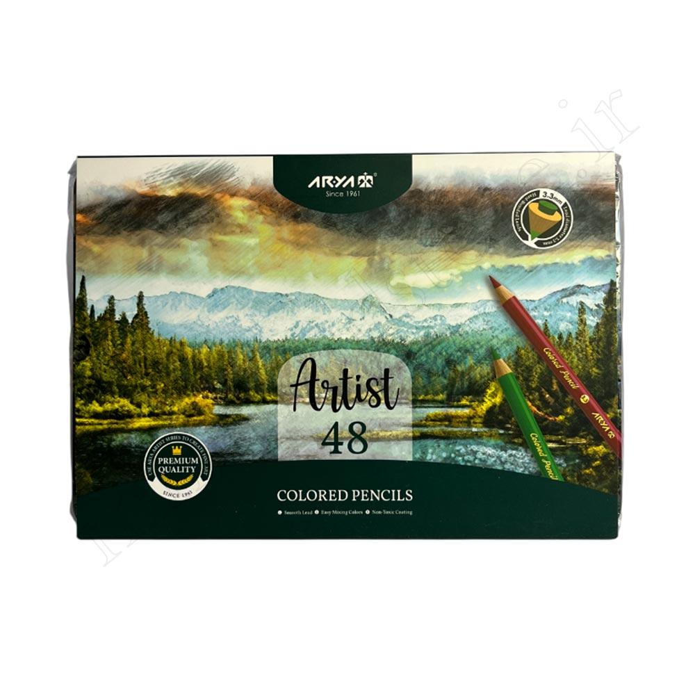 مداد رنگی 48 رنگ آریا آرتیست فلزی ARYA NO:3904