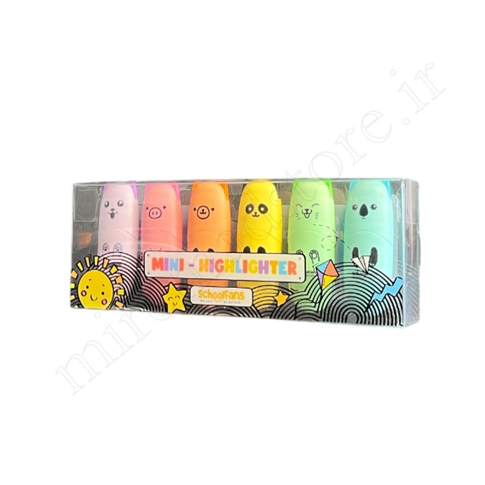 ماژیک هایلایتر 6 رنگ School fans FA92314