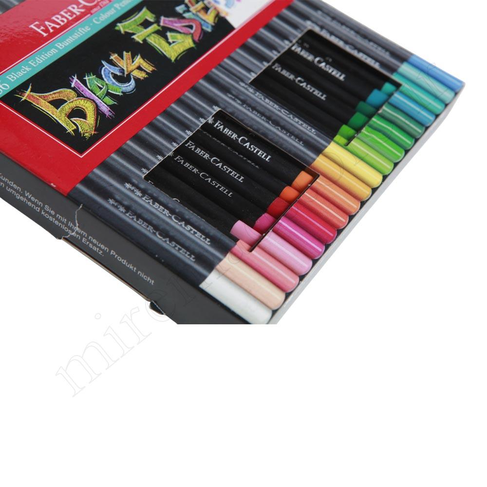 مداد رنگی 36 رنگ فابر کاستل مدل Black Edition