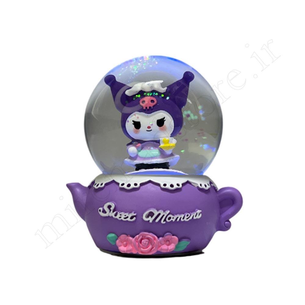 گوی موزیکال کریستالی کوچک kuromi