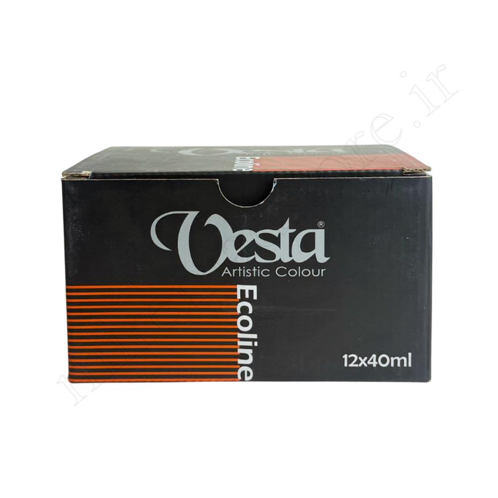 رنگ اکولین وستا ۱۲رنگ vesta 40ml