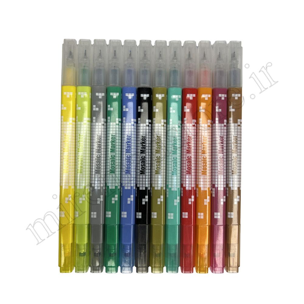 ماژیک هایلایتر دو سر مکعبی MOSAIC MARKER NO:893