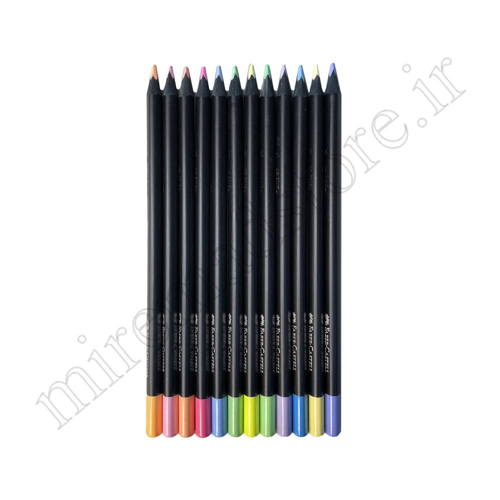 مداد رنگی 12 رنگ بلک ادیشن جعبه مقوایی فابر کاستل (FABER CASTEL )