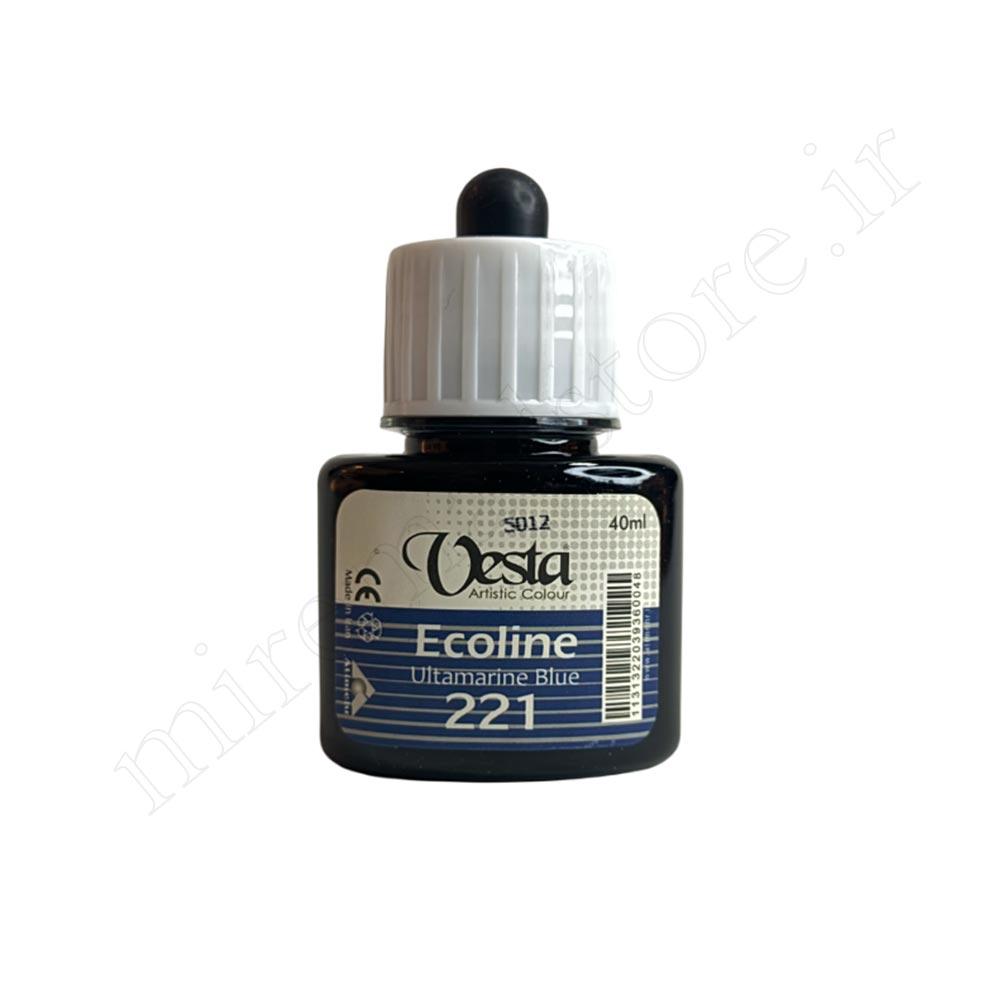 رنگ اکولین وستا ۱۲رنگ vesta 40ml
